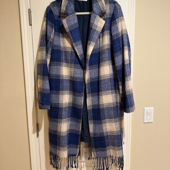Z Supply Ynez Fringe Plaid Coat - Picture 3 of 5